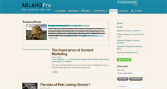 Desktop Screenshot of blogs.adlandpro.com